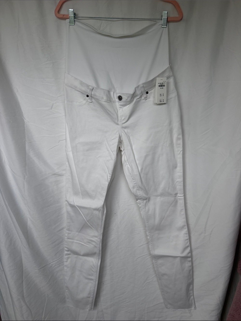 Abercrombie & Fitch White Skinny Maternity Jeans